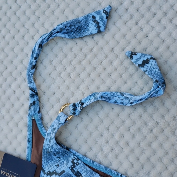 Nwt Cia.Maritima Snakeskin & Sequin Bikini - Picture 15 of 16